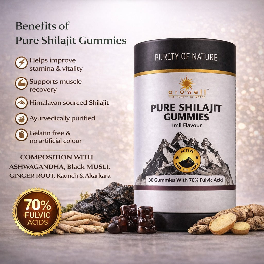 Pure Shilajit Resin+ Pure Shilajit gummies ( 3pcs each)
