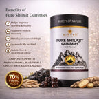 Pure Shilajit Resin+ Pure Shilajit gummies (2pcs each)