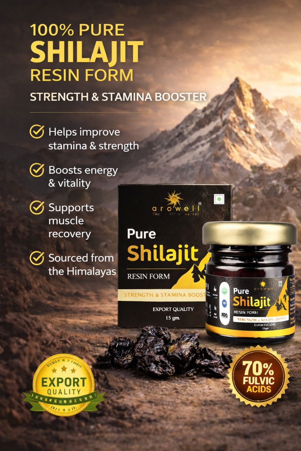 Pure Shilajit Resin