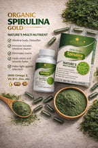 Pure Shilajit Resin+ Organic Spirulina Gold (3pcs each)