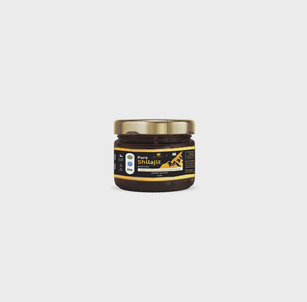 Organic Spirulina Gold+ Pure Shilajit gummies ( 1 pc each )