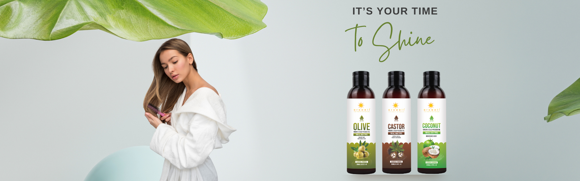 Green Natural Hair Treatment Shampoo Instagram Post (1920 x 600 px)