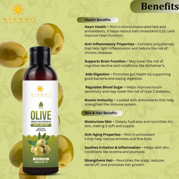 Arowell 100% Virgin Pure Olive Oil - Image 2