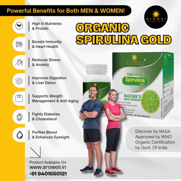 Arowell Life Organic Spirulina Gold - Image 7