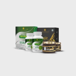 Arowell Organic Spirulina + Shilajit Ultimate Wellness Bundle (2 Each)