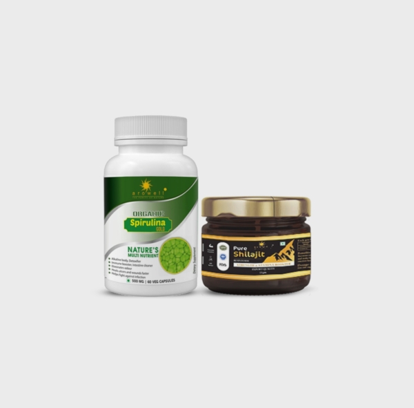 Shilajit + Spirulina Wellness Combo