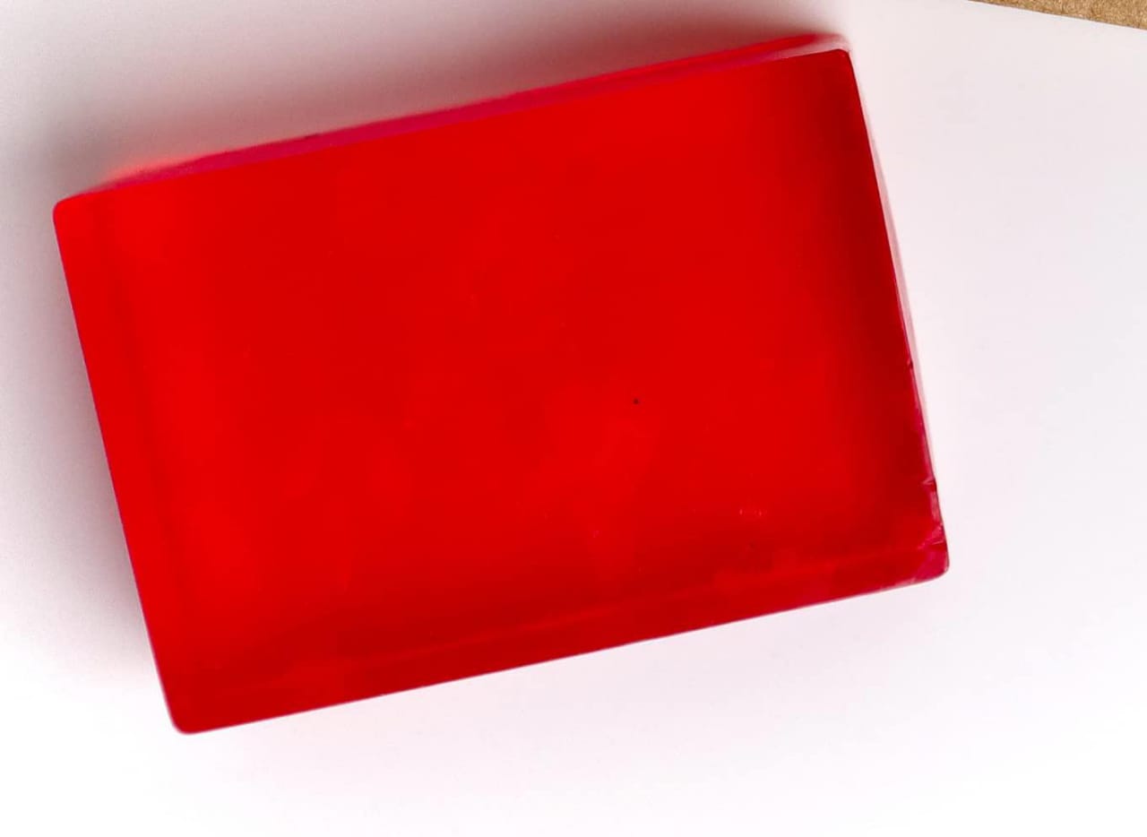 Red Rose Handmade Chemical Free Soap (Pack of 4 Pcs)