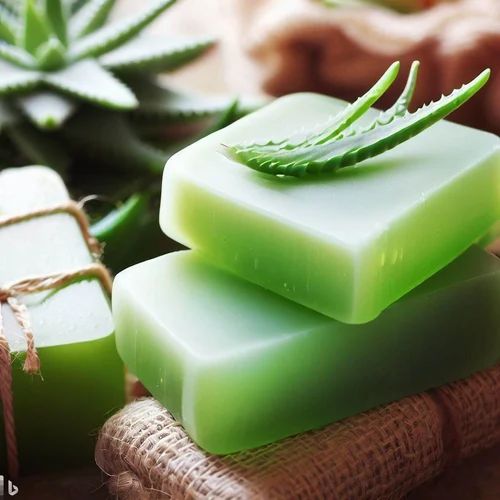 Aloe Vera Handmade Chemical Free Soap (Pack of 4 Pcs)